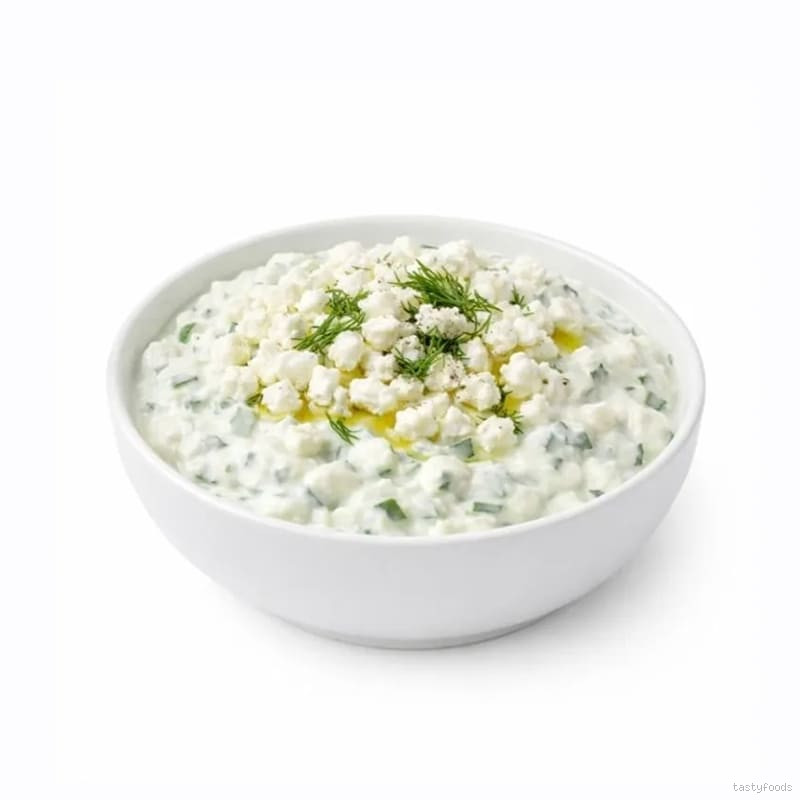 Hausgemachtes Tzatziki mit Feta