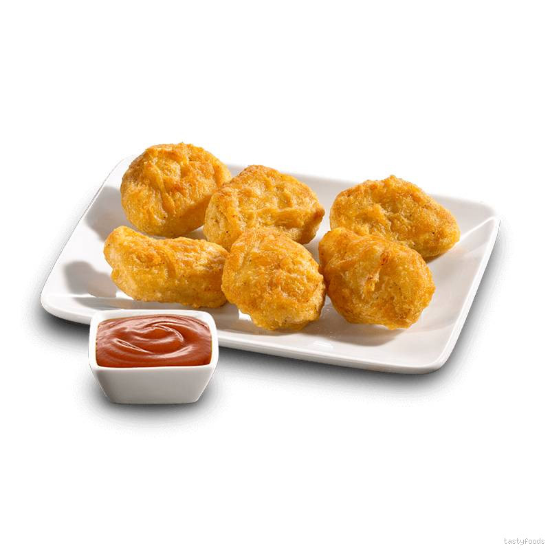 Hausgemachte Chicken Nuggets (6 Stück)